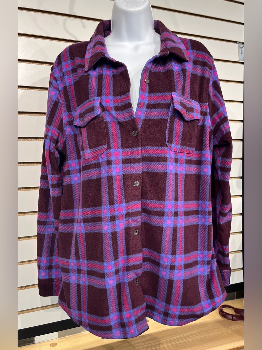 Eddie Bauer fleece shacket size large - Picture 2 of 8
